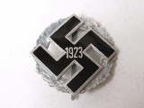 German WWII Third Reich period 1923 Swastika enameled badge.