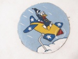 American Hand Painted Leather Patch. USAAF 331st School Squadron.