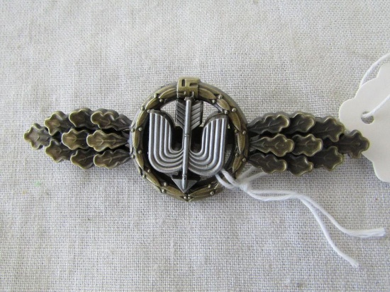 German World War II Luftwaffe Bronze Fighter Flight Clasp.