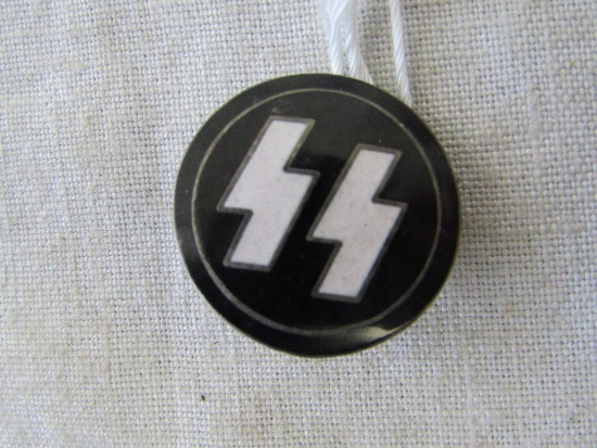 German World War II Waffen SS Schutz Staffel Runic Membership Badge.