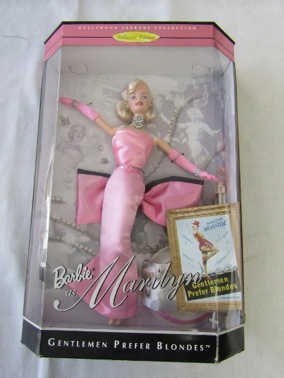 1997 Barbie as Marilyn Gentlemen Prefer Blondes Doll. Collector Edition. Hollywood legends. NIB.