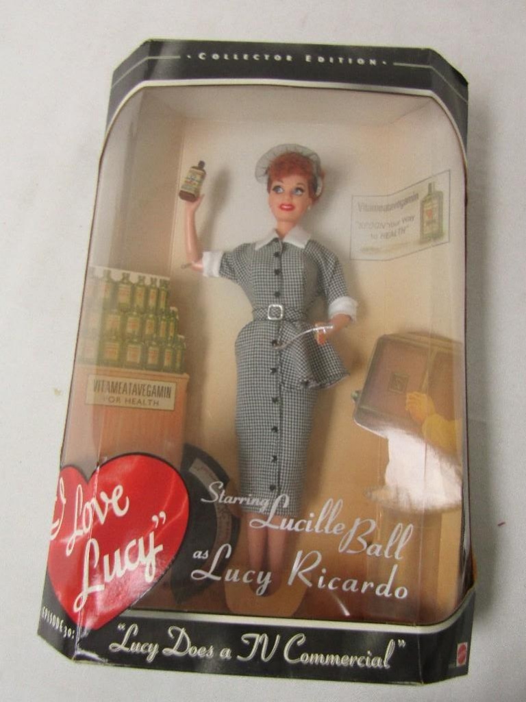 lucy does a tv commercial doll