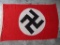 German World War II Political NSDAP / SA Swastika Banner Flag.