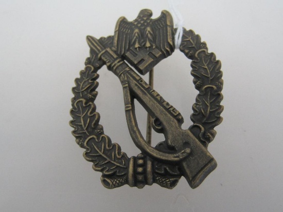 German World War II Army Bronze Infantry Assault Badge.