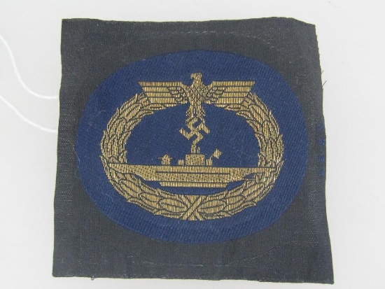 German World War II Naval Kriegsmarine U-Boat Submarine Badge.