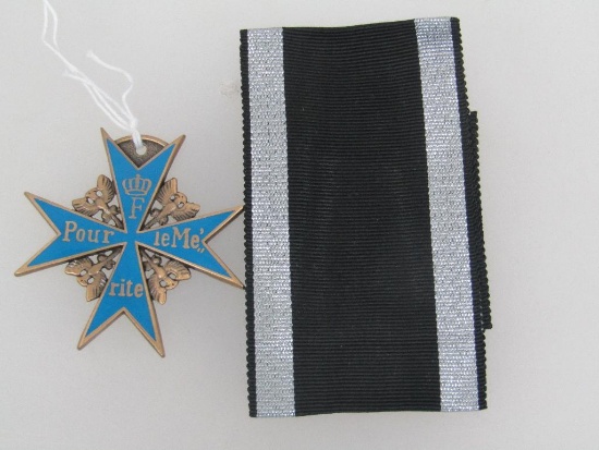 Imperial German World War I Pour Le Merite Blue Max Decoration.