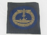 German World War II Naval Kriegsmarine U-Boat Submarine Badge.