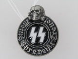 German World War II Waffen SS Schutz Staffel Membership Badge.