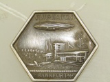German World War II Zeppelin Air Ship Flug Hafen Frankfurt Badge.