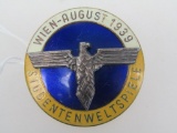 German World War II 1938 Vienna Studentbund Badge.