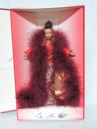 1998 Cinnabar Sensation Byron Lars Barbie Doll. Limited Edition 2nd In Series Runway Collection.