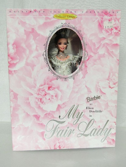 1995 My Fair Lady Barbie as Eliza Doolittle Doll. Lace Gown & Tiara. Collector Edition. New In Box.