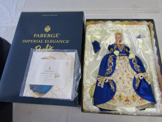 1998 Faberge Imperial Elegance Porcelain Barbie Doll. New In Box.