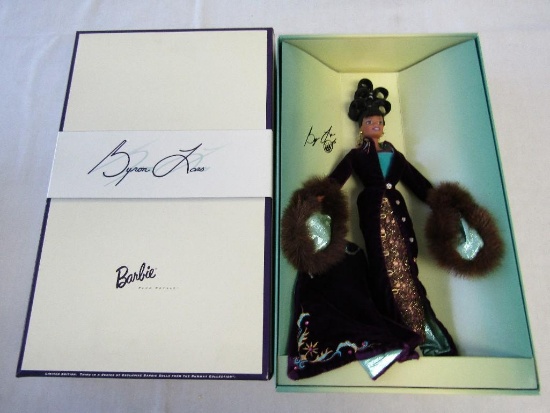 1998 Plum Royale Barbie Doll. Byron Lars. Box Hand Signed by Byron Lars. Ltd Ed. Runway Collection