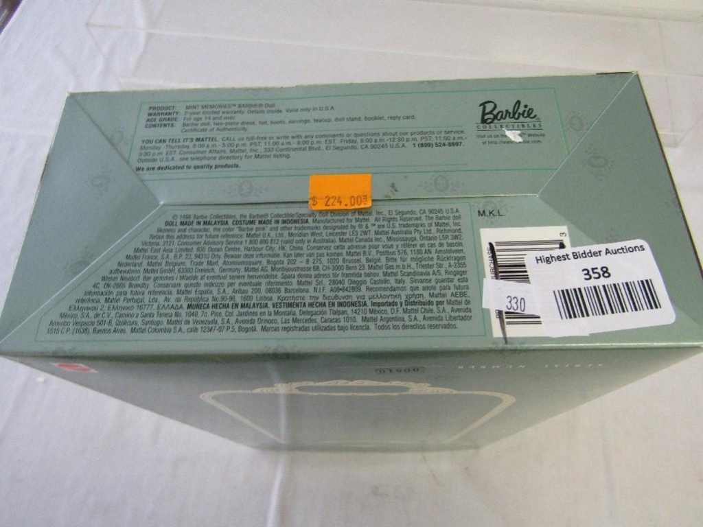 mint memories barbie porcelain doll