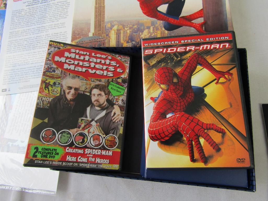 Spider Man Limited Edition DVD's Collectors Gift Set 2 Comic Books