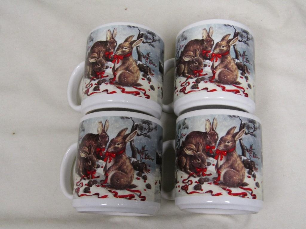 house of lloyd christmas around the world winter bunny set of 4 mugs new in - Christmas Around The World House Of Lloyd house of lloyd christmas around the world winter bunny set of 4 mugs new in - Christmas Around The World House Of Lloyd