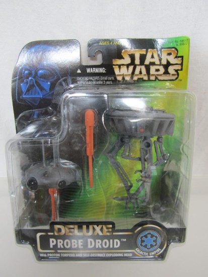 1996 Star Wars Power Of The Force Kenner/Hasbro Deluxe Action Figure. Probe Droid. New On Card.