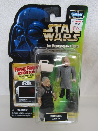 1996 Star Wars Power Of The Force Kenner Collection Action Figure. Ugnaughts. New On Card.