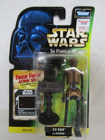 1996 Star Wars Power Of The Force Kenner Collection Action Figure. EV-9D9. New On Card.