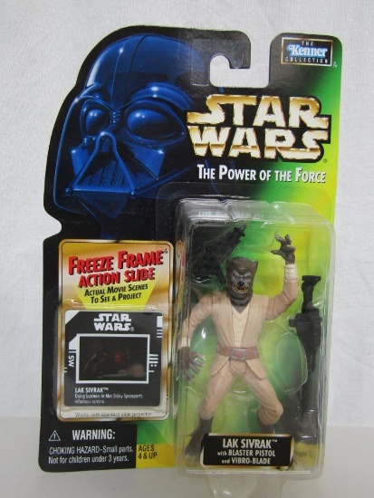 1996 Star Wars Power Of The Force Kenner Collection Action Figure. Lak Sivrak. New On Card.