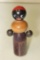 Vintage Black Americana Wooden Doll Toy. 1930's Wooden Clacker. Made by The Toy Tinkers Co. IL.