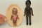Vintage Black Americana Small Ceramic Dolls. 2 Pc Lot.