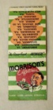 Vintage Black Americana Morrison's Cafeteria Matchbook.