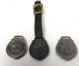 Vintage Watch Fobs. S. D. Childs & Co. of Chicago. 3 Pc Lot.