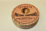 Vintage Black Americana Queen Pressing Compound Full Tin.