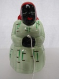 Black Americana Mammy String Holder. Made In Occupied Japan.