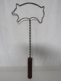 Vintage Pig Shaped Carpet Beater/Cleaner. Approx 16