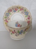 Teacup w/Matching Saucer. Foley China. English Bone China. Made In England. Chip On Rim.