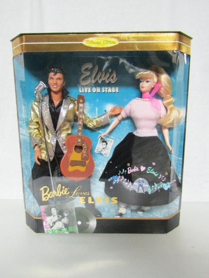 elvis and barbie doll collector set