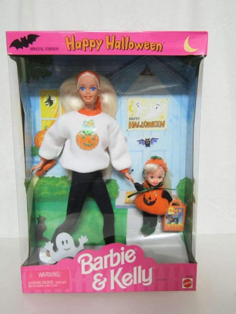 happy halloween barbie and kelly
