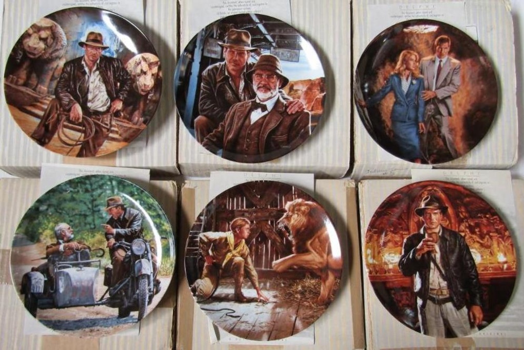 Indiana Jones & The Last Crusade Collector Plates 8.5