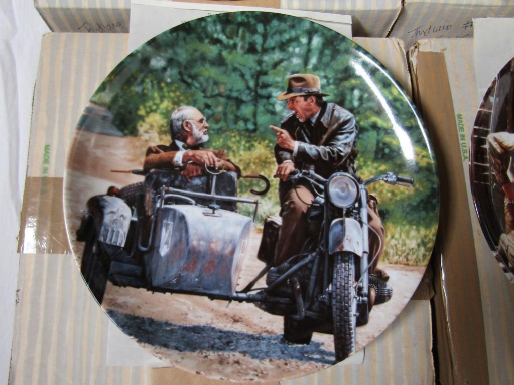 Indiana Jones & The Last Crusade Collector Plates 8.5