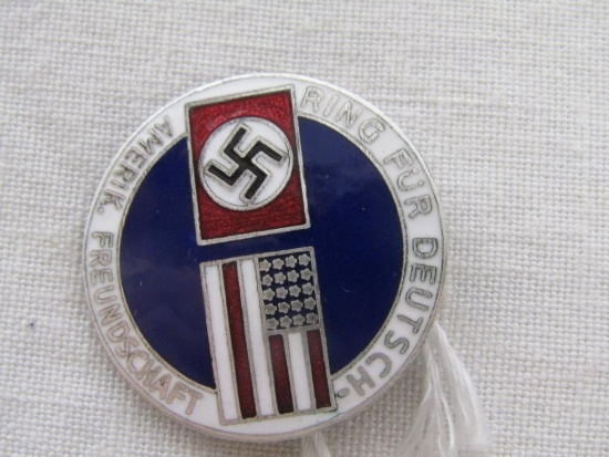 German World War II American Bund Member Badge.