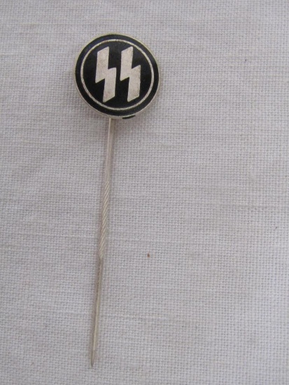 German World War II Waffen SS SchutzStaffelOfficers Runic Lapel Stick Pin.