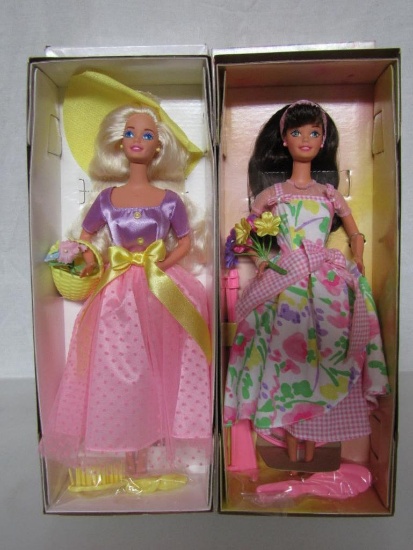 Barbie Dolls. 1995 Spring Blossom & 1996 Spring Petals. Avon Exclusives. New In Boxes.