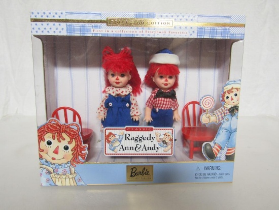 Barbie Gift Set. Kelly & Tommy As Classic Raggedy Ann & Andy. New In Box.