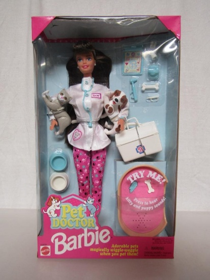 Barbie Doll. 1996 Pet Doctor Barbie. New In Box.