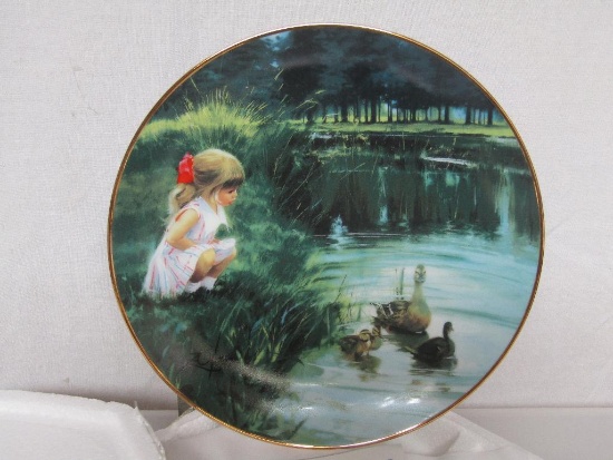 Donald Zolan Morning Discovery 8" Collector Plate w/COA. Pre-Owned. Like New.