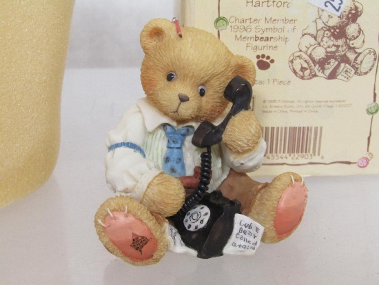 Cherished Teddies Enesco 1996 Charter Member Figurine CT102. R. Harrison Hartford. New In Box.