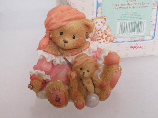 Cherished Teddies Enesco 1995 Figurine 141321. Carrie Future Beareth All Things. Girl Dressed Gypsy.