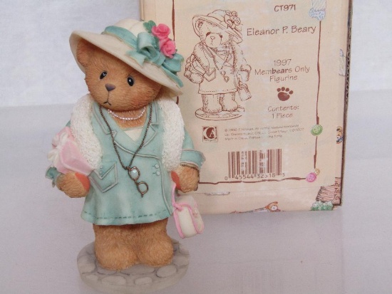 Cherished Teddies Enesco 1997 Membears Only Figurine CT971. Eleanor P Beary. New In Box.