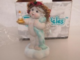 Dreamsicles Cast Art Industries 1994 Figurine DD103 Time To Retire. Cherub With Candle. New In Box.