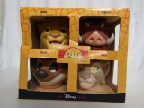 Disney The Lion King Disney Store Figural 4-Piece Mug/Cup Set. Simba, Pumbaa, Timon, Nala. NIB.