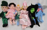 Wizard of Oz Plush Beanie Dolls. Approx 9