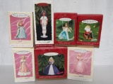 Hallmark Ornaments. New In Boxes. 7 Pc Lot. Barbie Dolls.